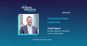Headshot of Todd Caponi who joined us to discuss sales leadership