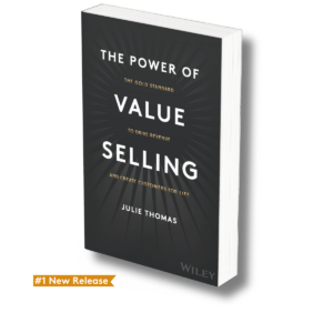 mock up of the power of value selling book with amazon best-seller tag