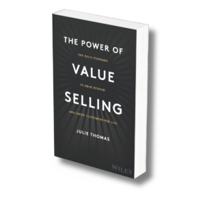 mockup of the power of value selling book